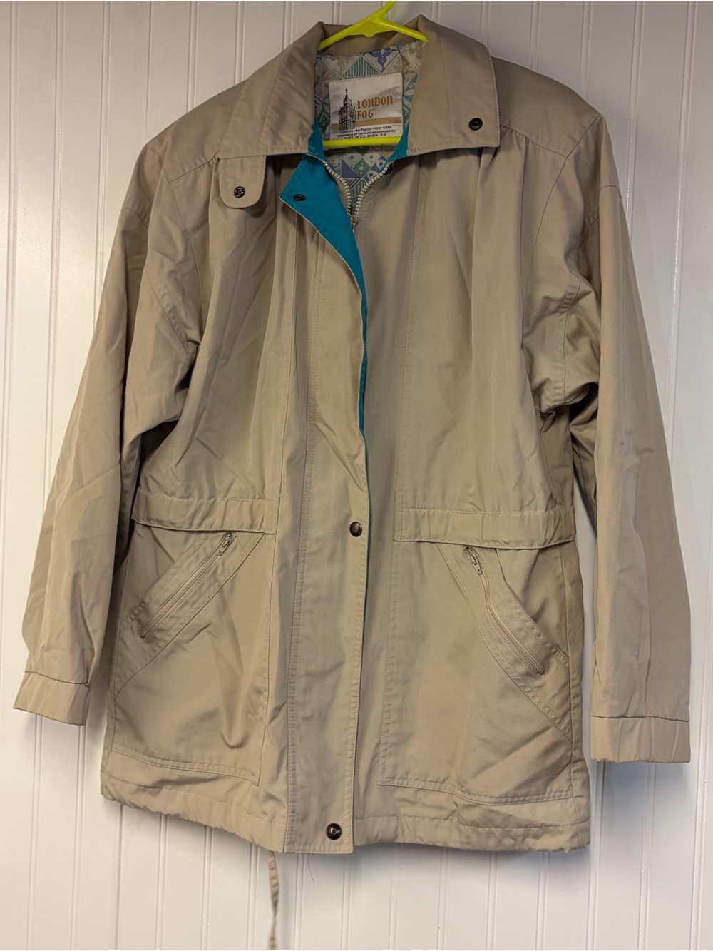 London Fog Women's Beige Lightweight Trench Coat Medium
